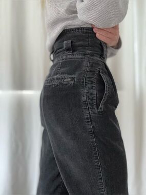 Vintage 1980s Esprit Sport Wide Wale Black Cords
